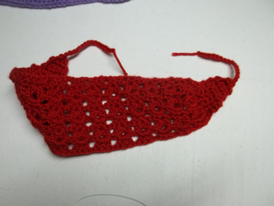 Crochet headband with tie, headband, crochet, knit, head wrap, ear warmer